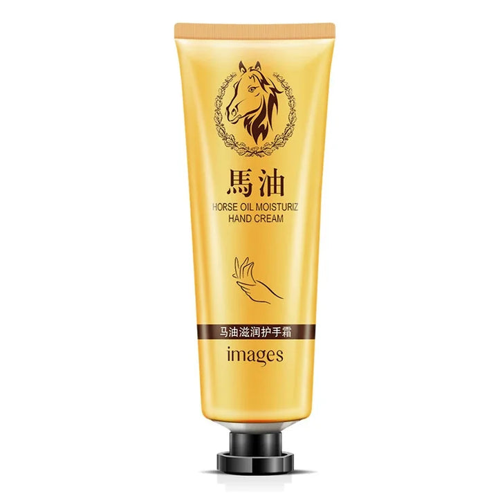 IMAGES Horse Oil Moisturizing Hand Cream Horse Ointment Repair Soft Whitening Winter Anti-drying Nourishing Hand Care Lotion 30g