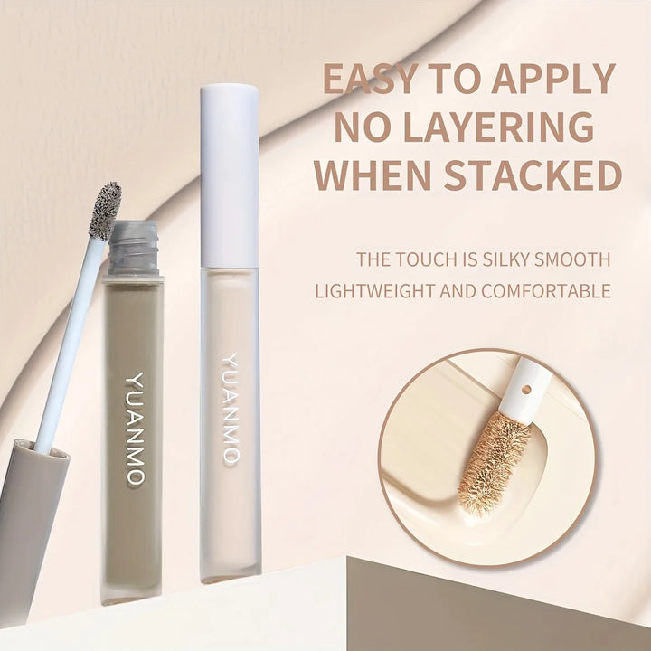 YUANMO 2-Color Contour & Highlight Liquid Set - Gray Shadow Contouring & Brightening Liquid, Long-Lasting Blendable Face Makeup