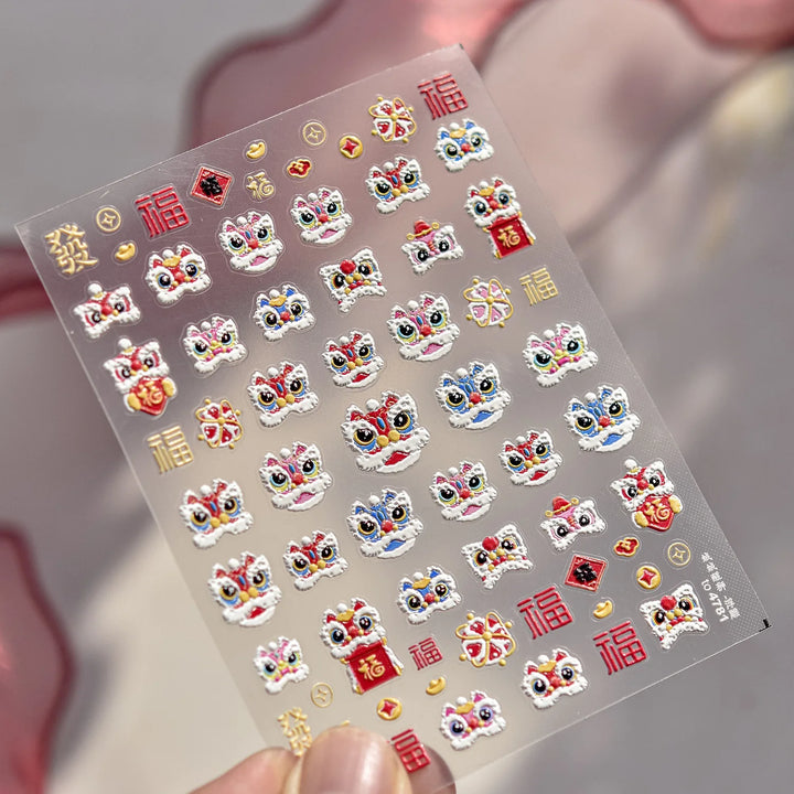 1PCS Crystal Diamond Nail Sticker Mix Pink Swan Flower Frame Butterfly Self Adhesive Nail Art Stickers DIY Cute Decoration Parts