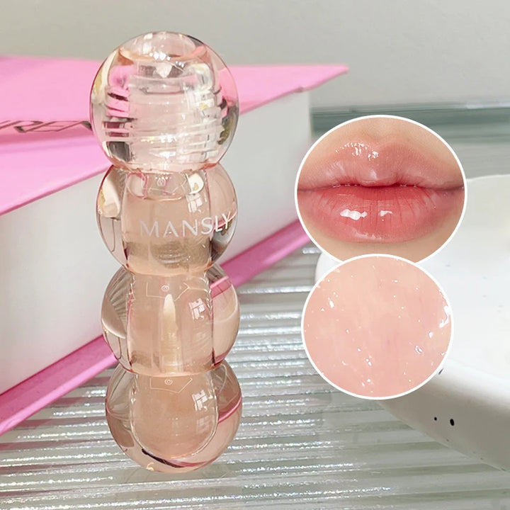 Lip Set Plump Lip Oil long-lasting Moisturizing Lip Gloss Mirror Water natural Transparent No Sticky Gloss Pearl Lip Glaze