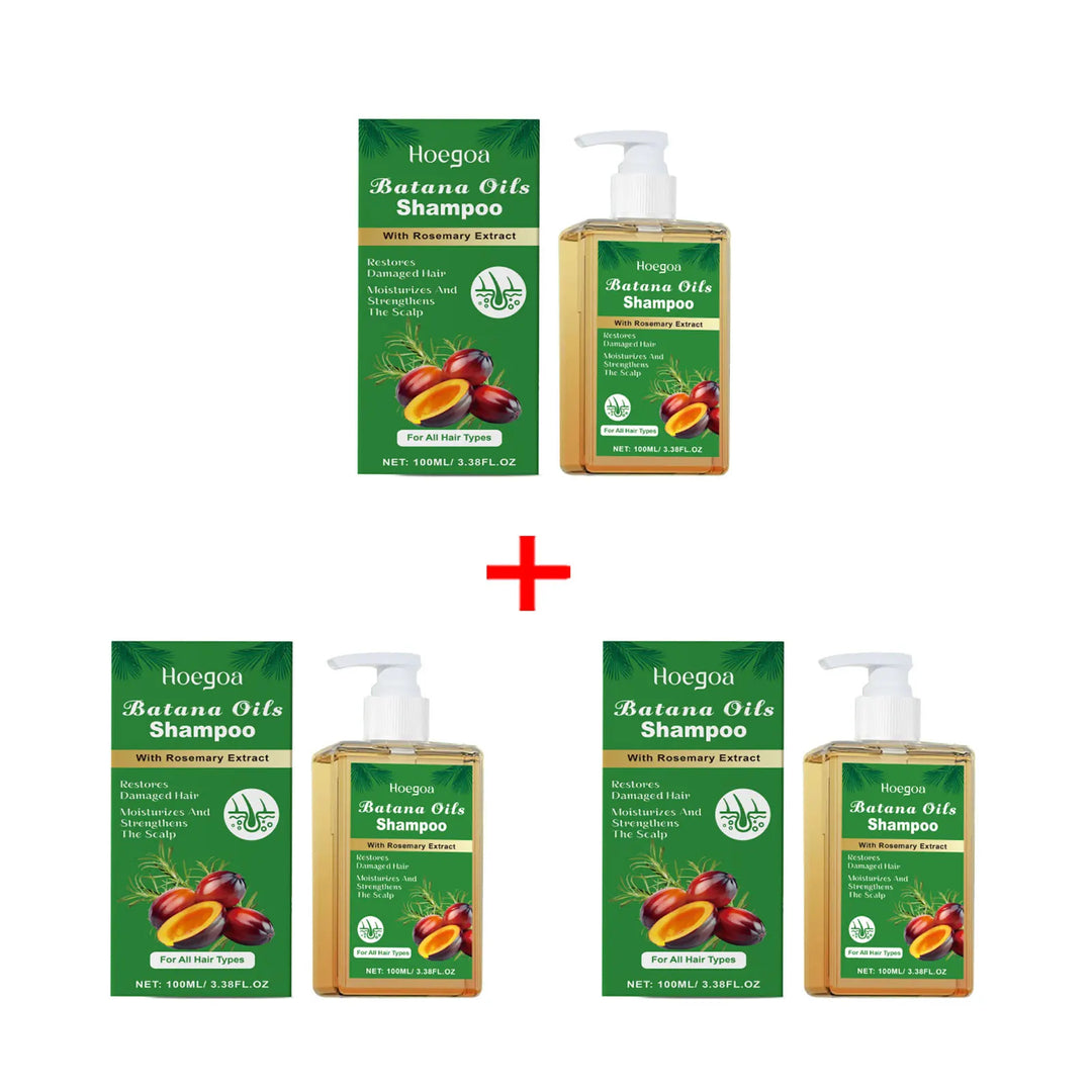 Batana Oil Shampoo Soothing Scalp Repairing Rosemary Batana Nourishing Regenerating Deep Moisturizing Hair Growth Care Product