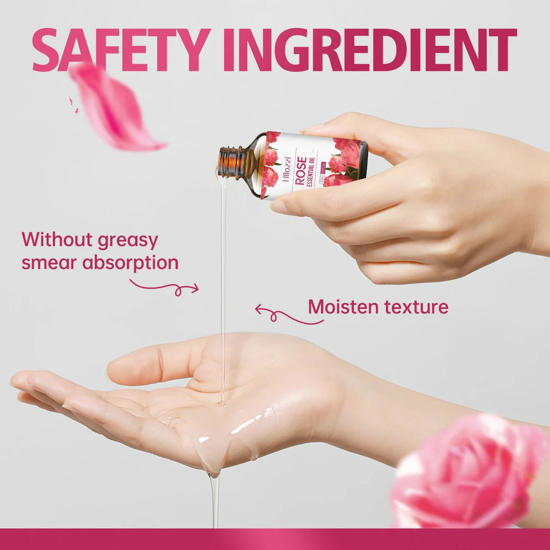 Rose essential oil aromatherapy essential oil fresh air facial skin care oil moisturizing body care massage oil lasting fragranc