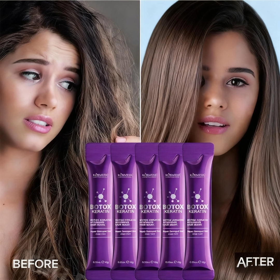 Keratin Hair Mask 5 Seconds Repair Damaged Frizzy Hair Soft Smooth Shiny Nutrition Deep Moisturize Nourishing Hair Care