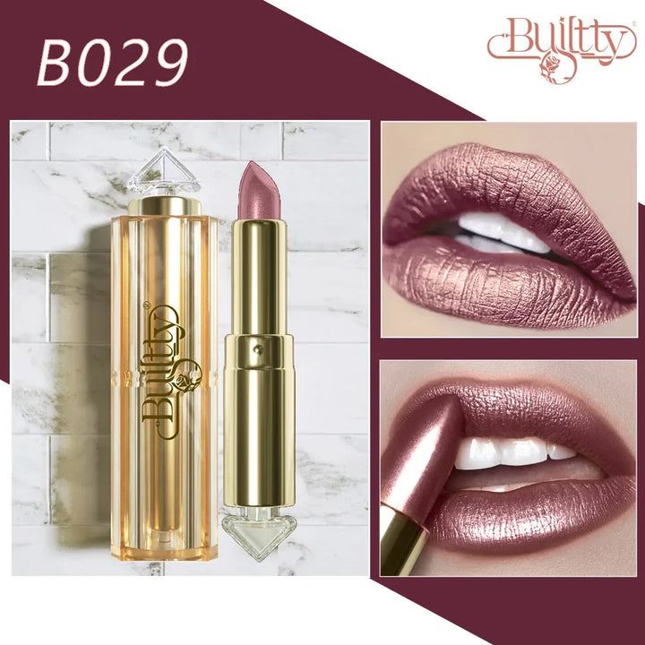 Cosmetics Blue Lipstick Gliter Makeup Marble Matte Glitter Lipstick Waterproof Long Lasting Matt Magic 12 Colors Shade