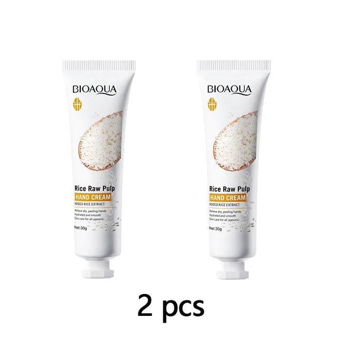 Rice Hand Cream Volumizing Rejuvenating Nourishing Moisturizing Refreshing Non-Greasy Hand Care Cream 30g