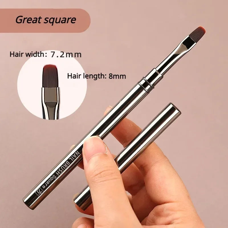 Nails Art Liner Brushes Elongated Lines Striping Drawing Painting  6/9/12/15/18/25mm Nail Design Pen Professional Manicure Tool