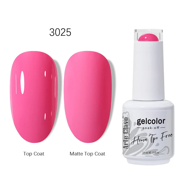 Arte Clavo 15ml HEMA TPO FREE Gel Nail Polish Pink Hybrid Nail Manicure Semi-permanent Enamels Varnish For UV LED Nails Supplies