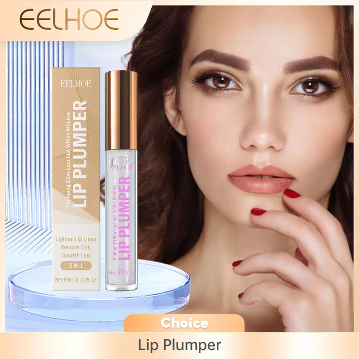 Long Lasting Lip Plumper Oil Lightening Melanin Dry Skin Repair Lip Fine Lines Nourishing Pink Lip Balm Sexy Lipgloss Cosmetics