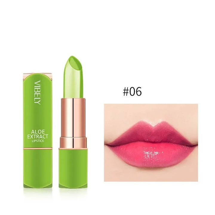 Color Mood Changing Lip Balm Long-Lasting Moisturizing Natural Aloe Vera Nouritious Anti Aging Lipstick Lips Makeup Comestics