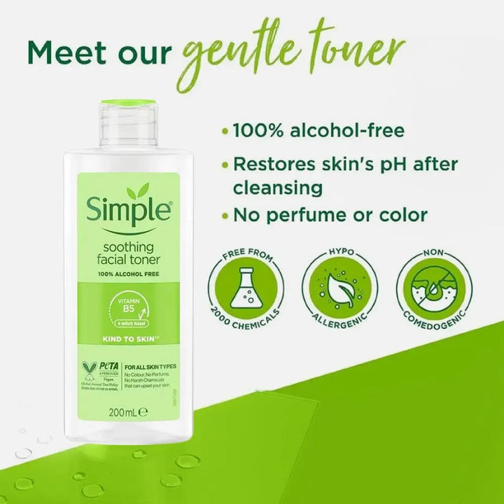 200ml Toner Hydrating Moisturizing Soothing Sensitive Skin Facial Essence Water Balance pH Pore Refining Skin Care Treatment