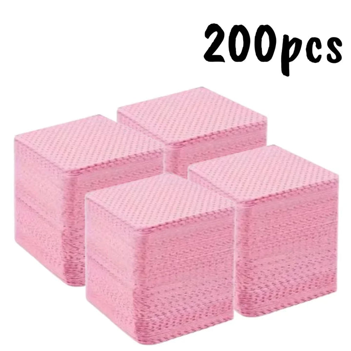 20/600pcs Lint-Free Nail Wipes Gel Cleansing Tissues Aluminum-Free Nail Polish Remover Pads for NaiArt Beauty Cleaning Care Tool