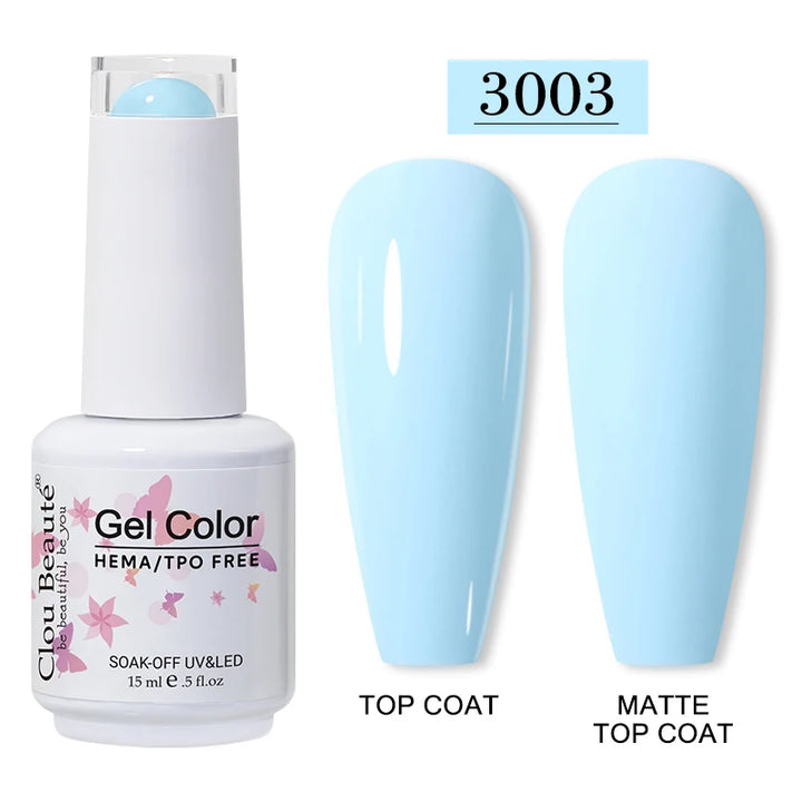 Clou Beaute 15ml HEMA TPO FREE Gel Nail Polish Vernis Semi Permanent UV Nail Art Varnish Lakiery Hybrydowe Manicure Gel Polish