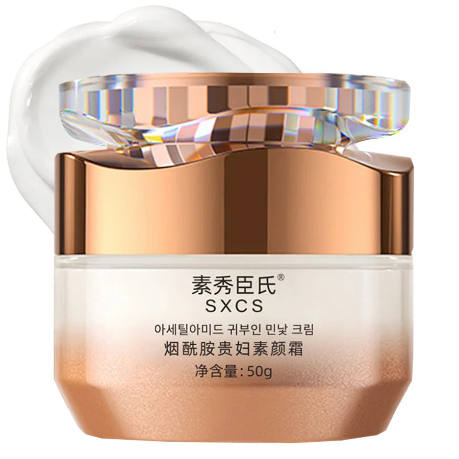 Lady Makeup Cream，Nicotinamide Vitamin C Plain Face Cream, Nicotinamide Cream for Face, Multifunctional Hydrating Makeup Cream