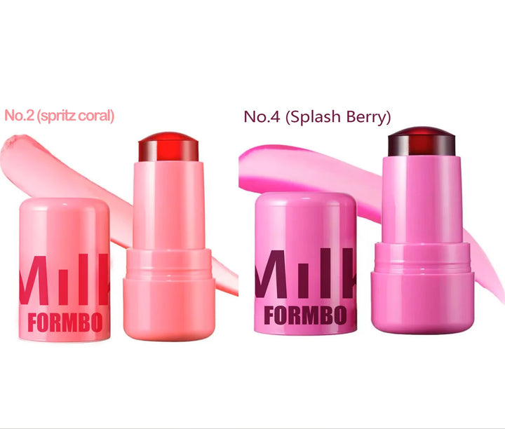 Lip Gloss & Blush,Cooling Water Jelly Tint,Multi Makeup Stick,Cheek Stain,Long-Lasting Hydrating,Transfer Proof,Buildable Rouge