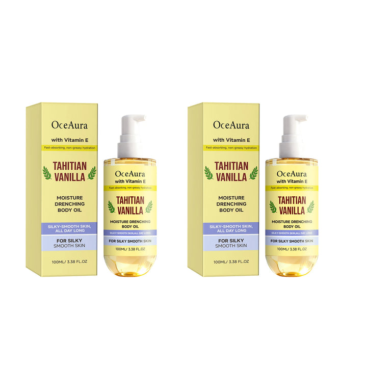Vanilla Hydrating Body Oil Nourishing Soothing Brightening Silky Smoothing Stress Relief Glowing Soft Relaxing Body Essence Oil