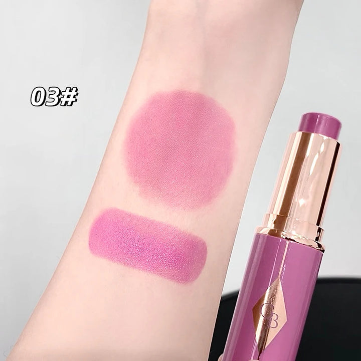 Jelly Blush Stick Multi-use Lip & Cheek Tint Soft Glow Hydrating Glowing Natural Low Saturation Pink Purple Blush Korean Makeup