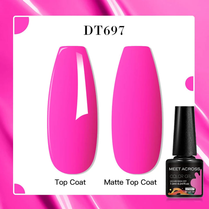MEET ACROSS 7ml Porcelain White Cat Eye Gel Polish Holographic Glitter Magnetic Galactic Effect Gel Nail Polish Soak Off UV Gel