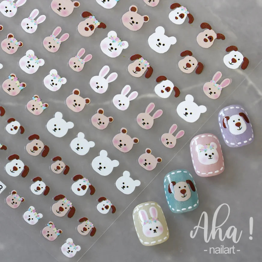 3D Nail Art Stickers  Translucence Moon/Star/Cloud Ultra-thin Nail Decals 3d Self-Adhesive White Cloud Moon Star Kawaii Sliders