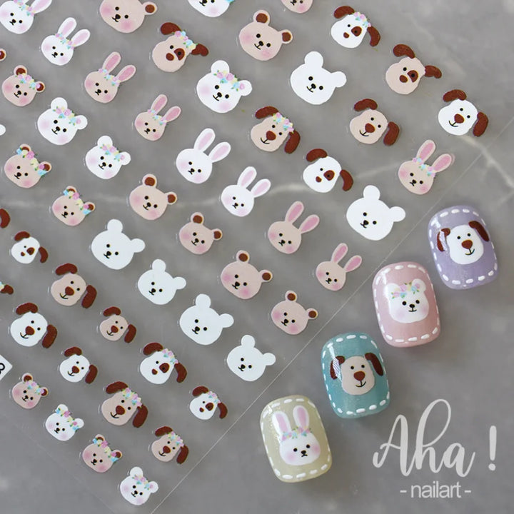 3D Nail Art Stickers  Translucence Moon/Star/Cloud Ultra-thin Nail Decals 3d Self-Adhesive White Cloud Moon Star Kawaii Sliders