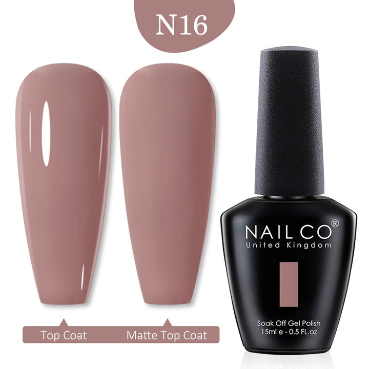NAILCO Red Colors Series 15ML Nail Gel Polish Nail Supplies Semi Permanent For Nail Art Manicure Soak Off LED UV Hybrid Varnish