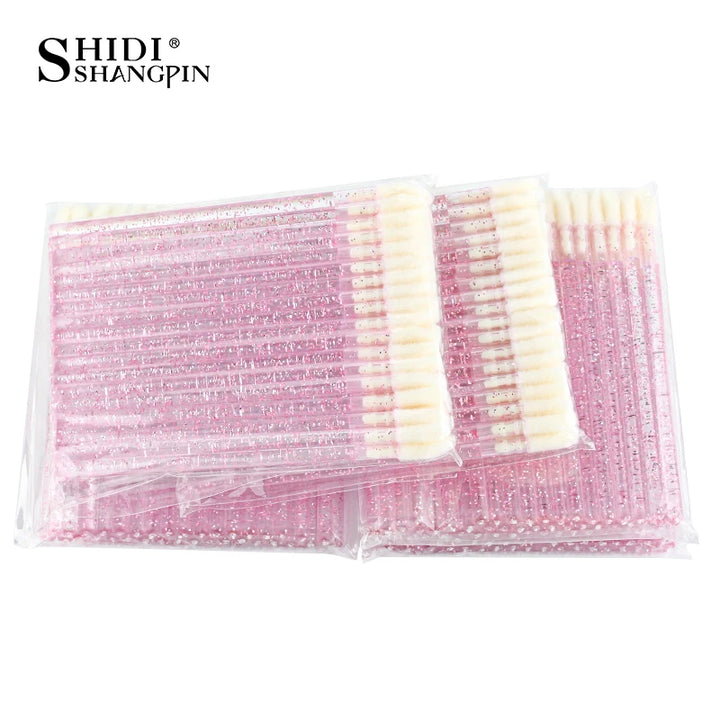 SHIDISHANGPIN 5/50 Pcs Lip Brush Lash Extension Mascara Applicator Eyelash Maquillaje Brush Lipstick Wands Set Makeup Tools