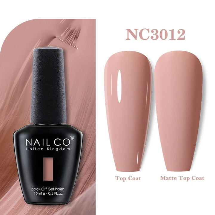 NAILCO 131Colors Vernis Semi Permanent UV Varnish Gel Nail Polish Nails Art Gel Manicure TOP BASE Varnish Hybrid