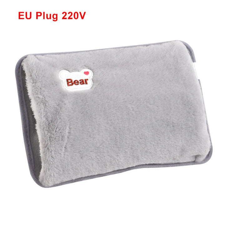 Electric Hot Water Bag Soft Winter Rechargeable Hot Compress Heating Pad Portable Hand Warmer Bag Reusable Hot Water Bottle