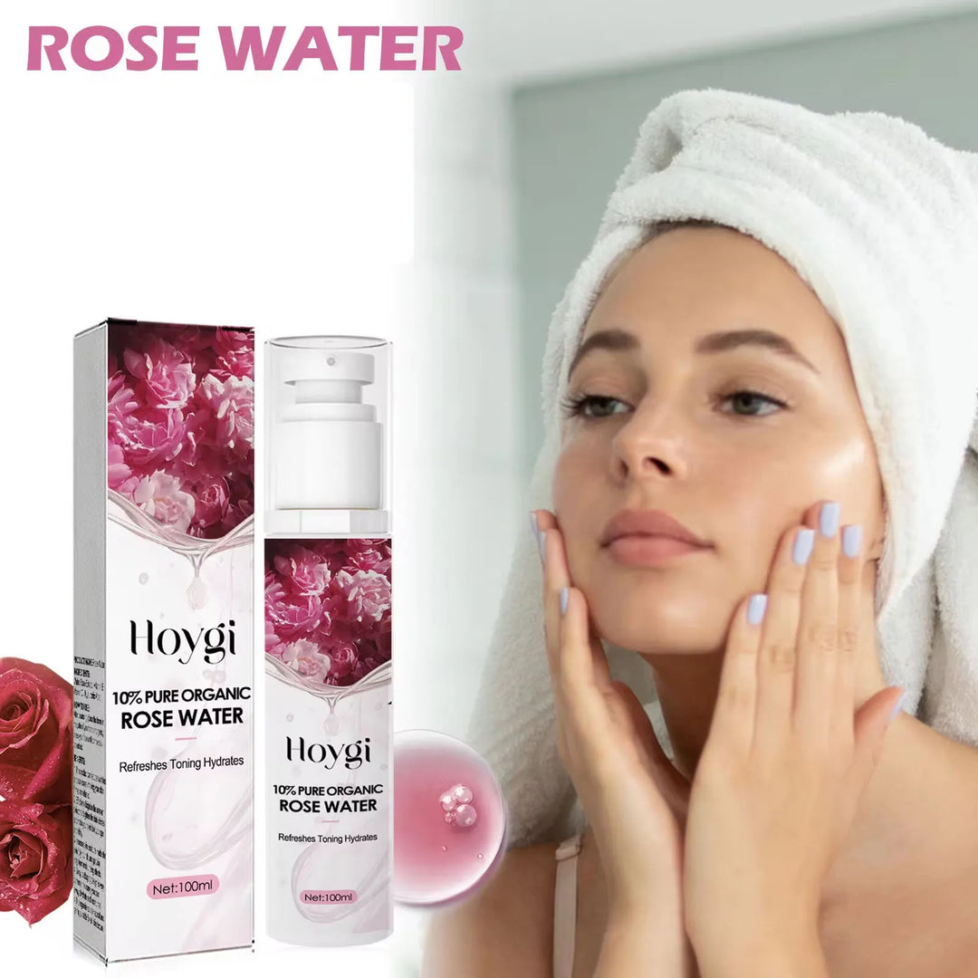 Rose Water Nourishing Shrink Pore Repair Sensitive Skin Oil Control Improve Dullness Skin Care Toner Soothing Moisturizing Serum