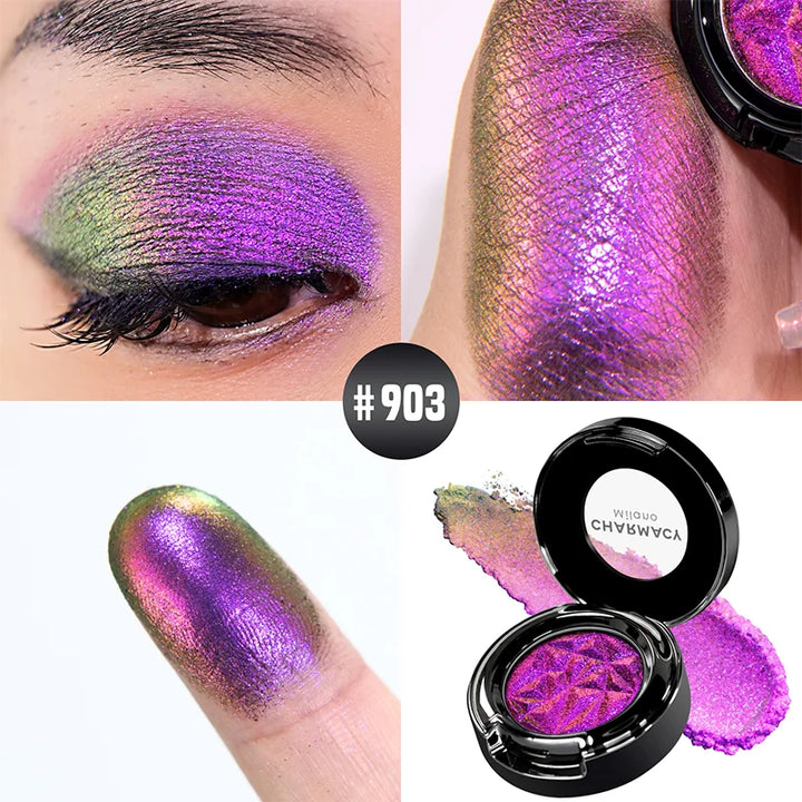 Eye Shadow Chameleon Metallic Glitter Powder Monochrome Eyeshadow Glitter Metallic Eye Looks 100% Vegan And Cruelty Free