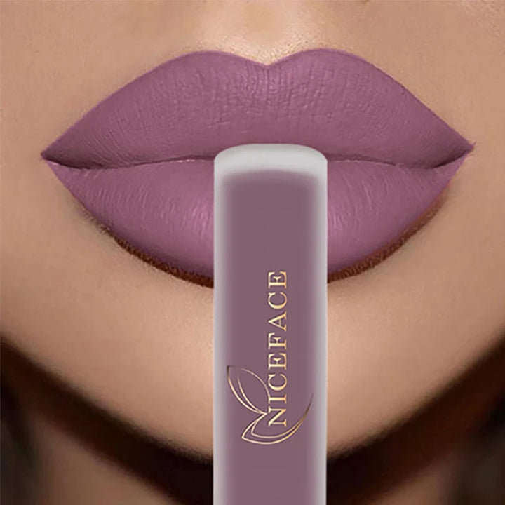 Nude Liquid Lipstick Ultra Matte Velvet Long Lasting Women Beauty Red Nonstick Cup Waterproof Purple Lip Gloss Lips Cosmetics