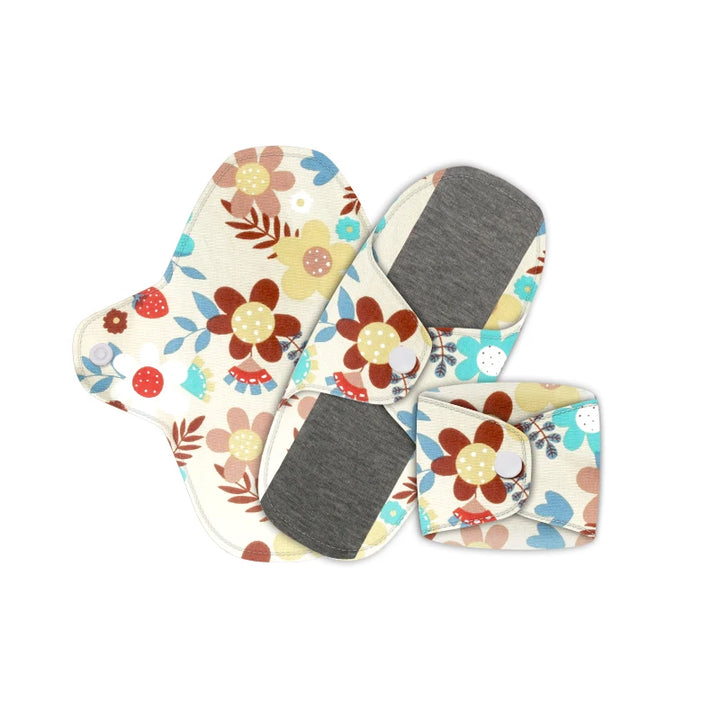 18*18cm Reusable Menstrual Pads Fleece Graphene Daily Absorbent Care Panty Liner Sanitary Pad Washable Pads Cotton for Period