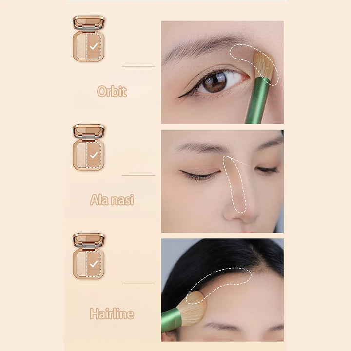 Bronze Contouring Palette Makeup Matte Blush Powder Highlighter Brightening Silkworm Rouge Cream Modify Concealer Cosmetics