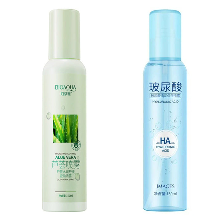 Vera Aloe Hyaluronic Acid Moisturizing Spray Makeup Water Face Toner Refreshing Oil Control Hydrating Serum Tonic 150ml