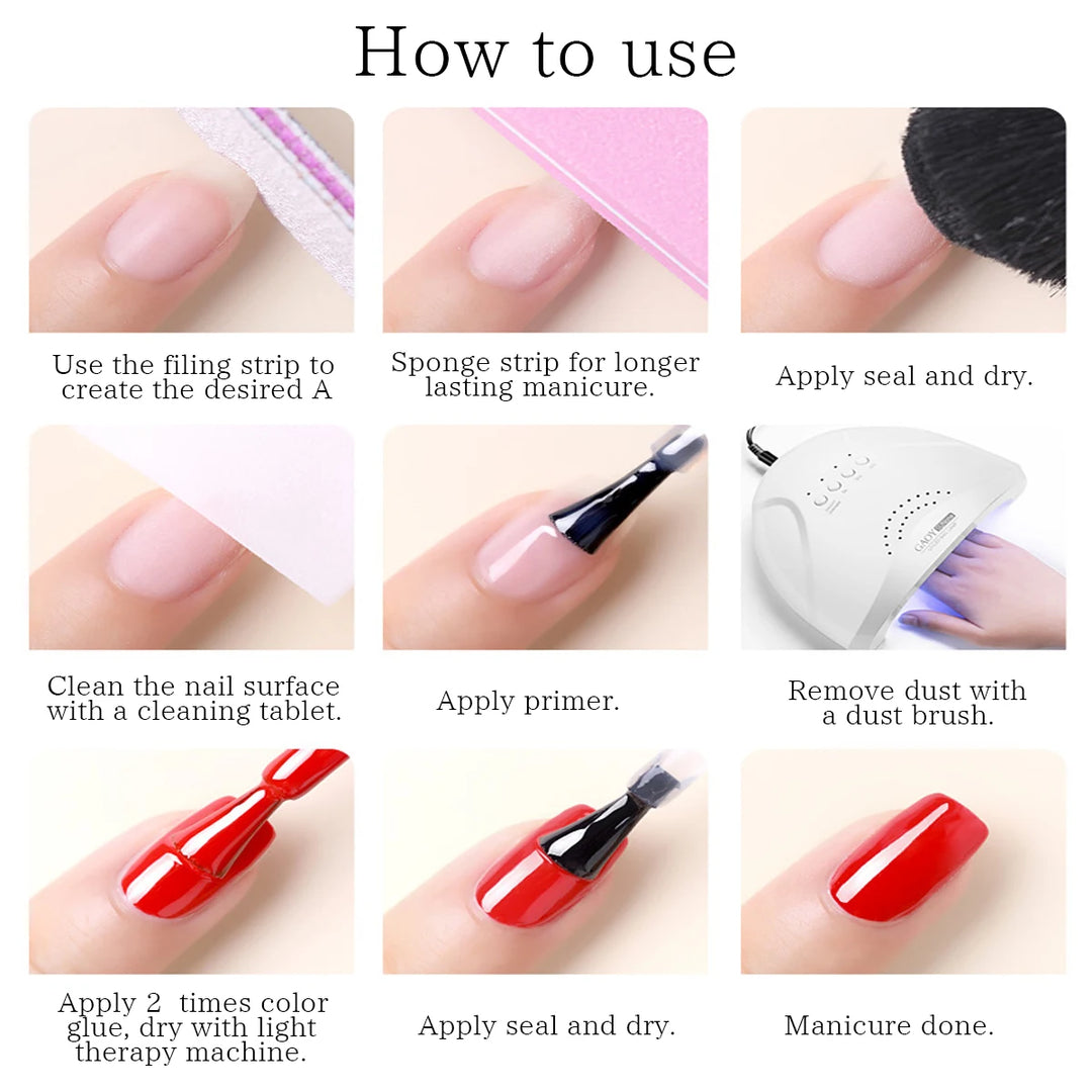 VOKY 6-Piece Set of Nail Gel, Seasonal Fashionable Nail Gel, The Perfect Gift for Ladies to Give During Festivals