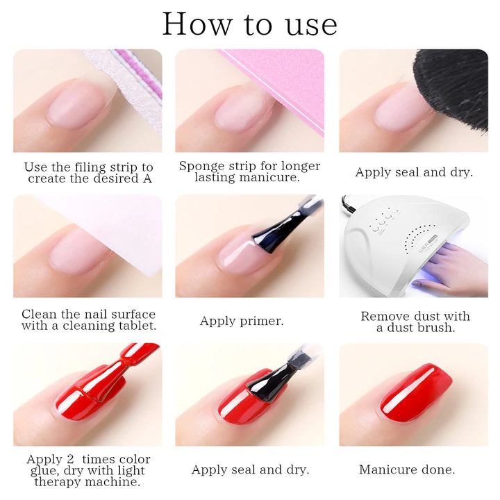 VOKY 6-Piece Set of Nail Gel, Seasonal Fashionable Nail Gel, The Perfect Gift for Ladies to Give During Festivals