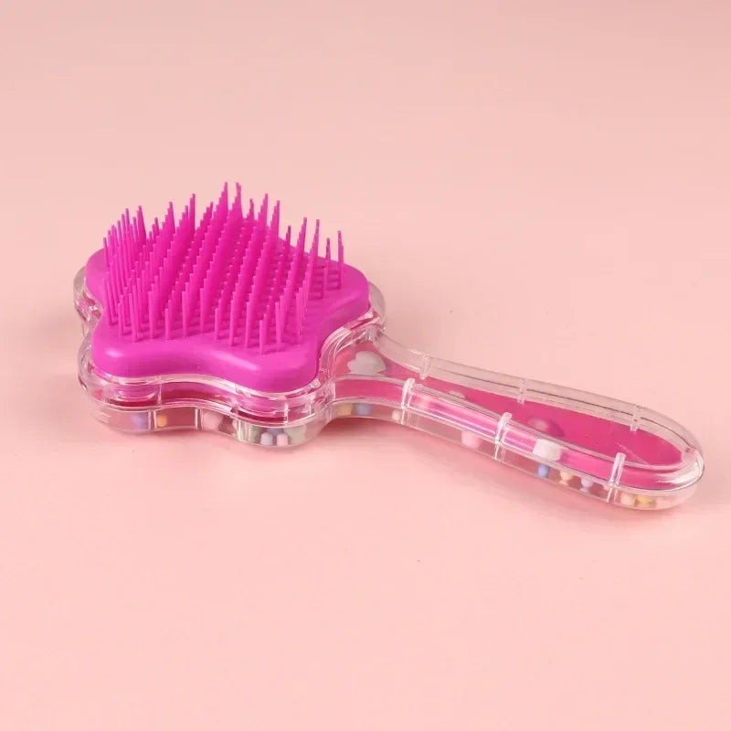 New Kids Star Magic Combs Anti-static Massage Unicorn Hair Brushes Tangle Detangle Shower Massage Hair Brush Comb