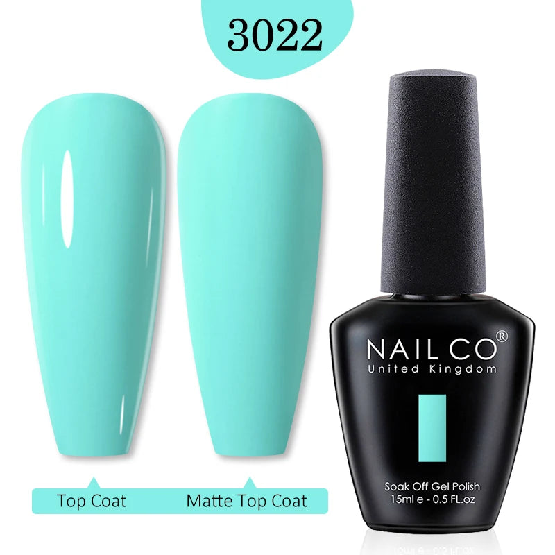 NAILCO Red Colors Series 15ML Nail Gel Polish Nail Supplies Semi Permanent For Nail Art Manicure Soak Off LED UV Hybrid Varnish