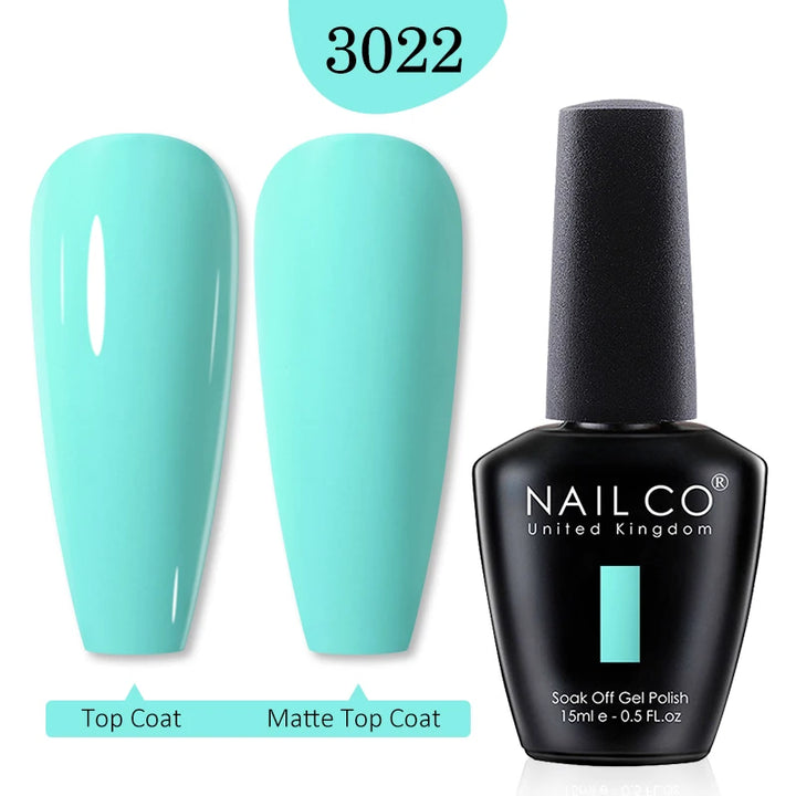 NAILCO Red Colors Series 15ML Nail Gel Polish Nail Supplies Semi Permanent For Nail Art Manicure Soak Off LED UV Hybrid Varnish