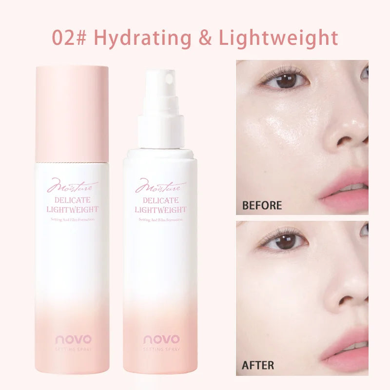 Long-Lasting Makeup Setting Spray-Hyaluronic Acid Niacinamide, Moisturizing, Oil Control, Waterproof & Sweat-Resistant, Smudge
