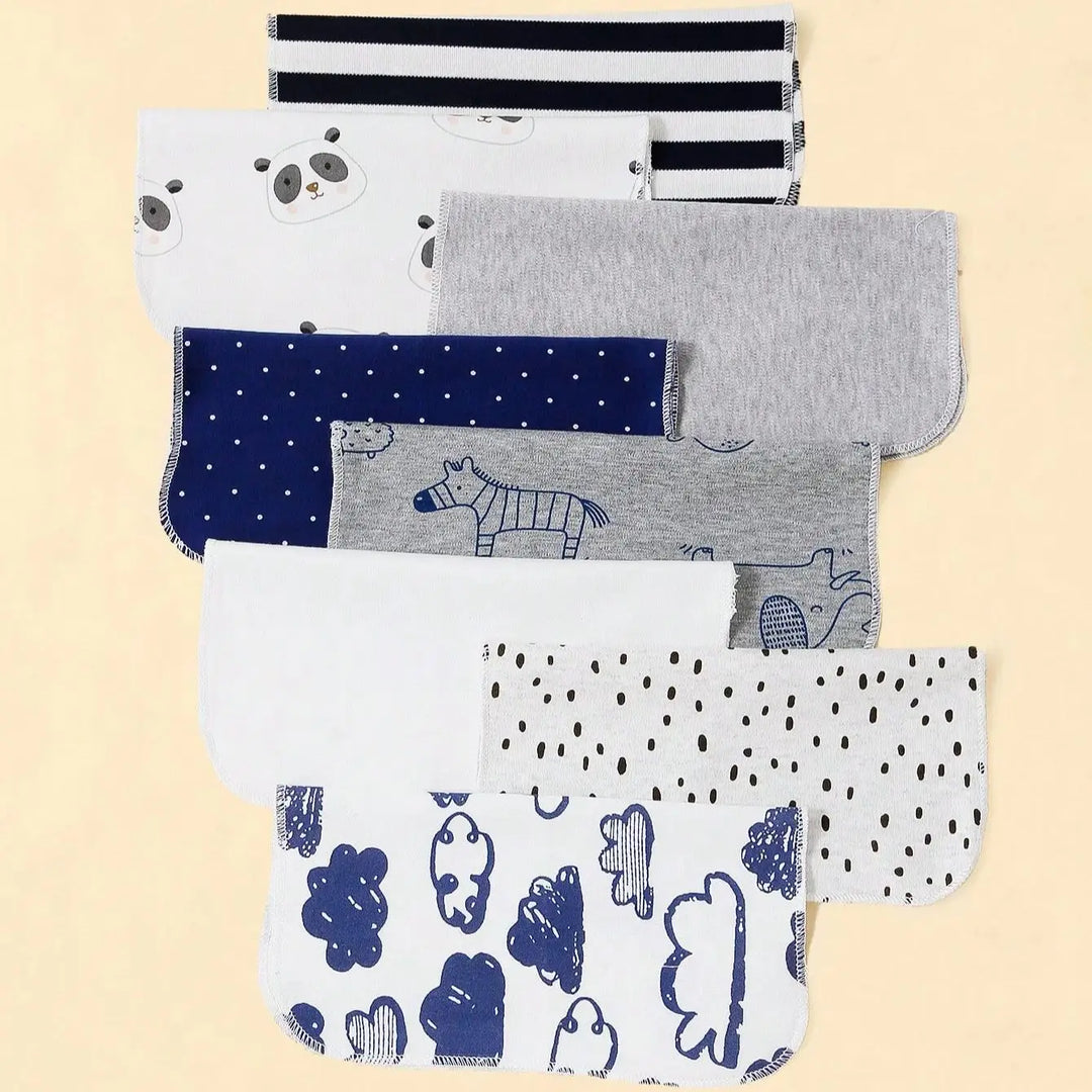 8pcs/pack Baby Washcloths,Bathing Feeding Towels,Baby Wipes Cloths,Square Towels,Toddler Face Towels