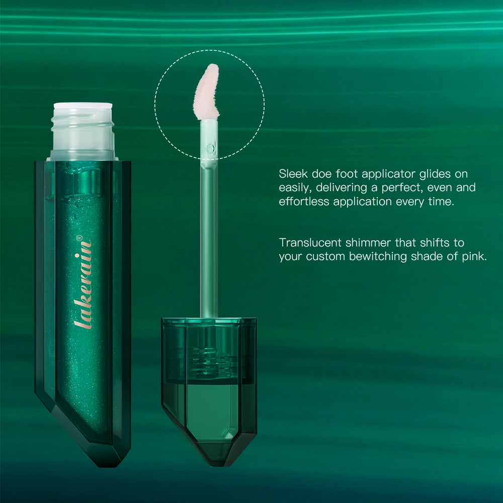 PH Adaptive Color Lip Oil Instant Glass Shine Plumping Finish Iridescent Shine Lip Oil Long-lasting Hydration Smooth Lip Care