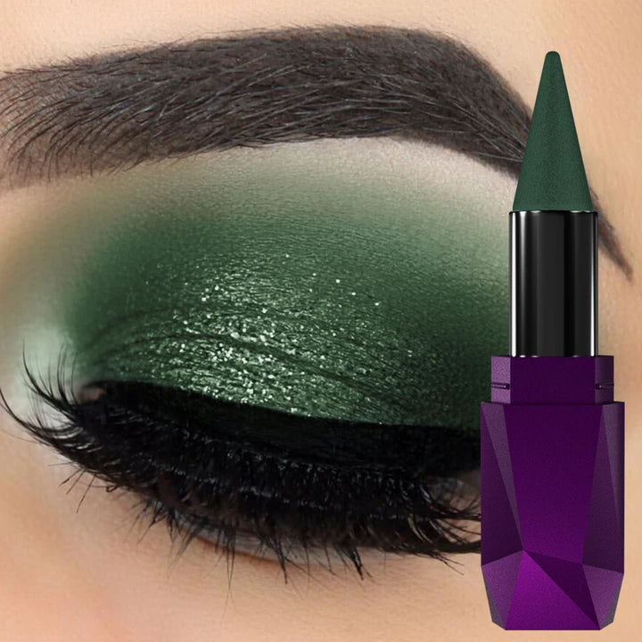 19 color 1PC glitter eyeshadow stick waterproof metallic high pigment eye shadow Korean makeup face highlight cosmetics gifts