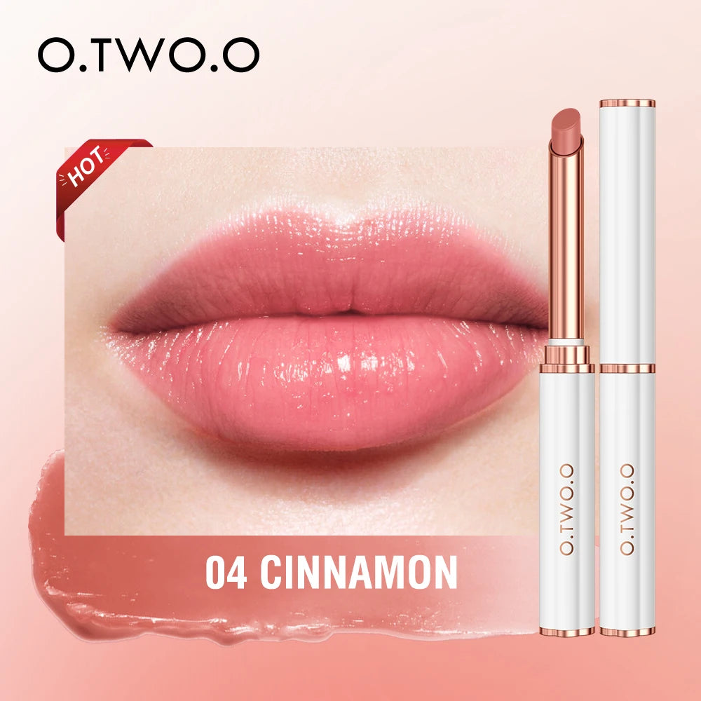 O.TWO.O Color Changing Lipstick Moisturizing Lip Balm Nourising Long Lasting Lip Gloss Natural Beeswax Lip Care Cosmetics