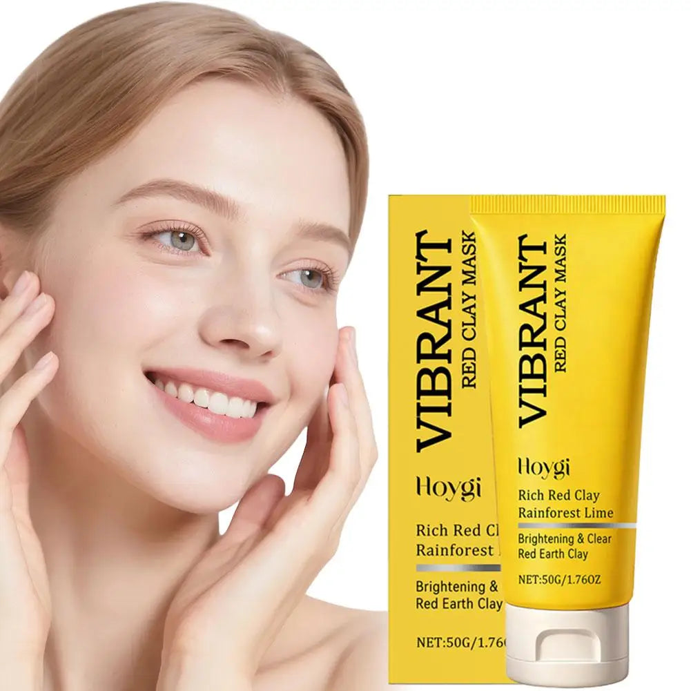 Red Clay Deep Cleansing Mud Mask 50g Deep Pore Cleansing Brightening Reducing Breakouts Oil-control For All Skin Types Skin Care