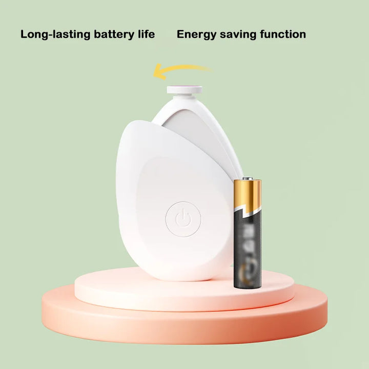 Newborn electric nail file + scissor set, safe round tip, anti-scratch, portable recharge, must.