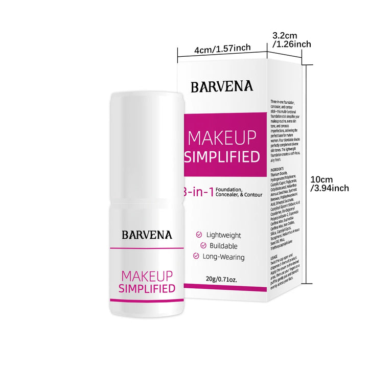 Three in one simple concealer makeup stick is durable and hard to take off makeup to create a natural three-dimensional contour