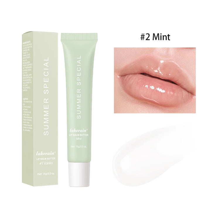 Summer Lip Balm Moisturizing Mirror Lip Gloss Lip Vanilla Mint Iced Coffee Cake Smell Lipstick Transparent Lip Oil  Makeup