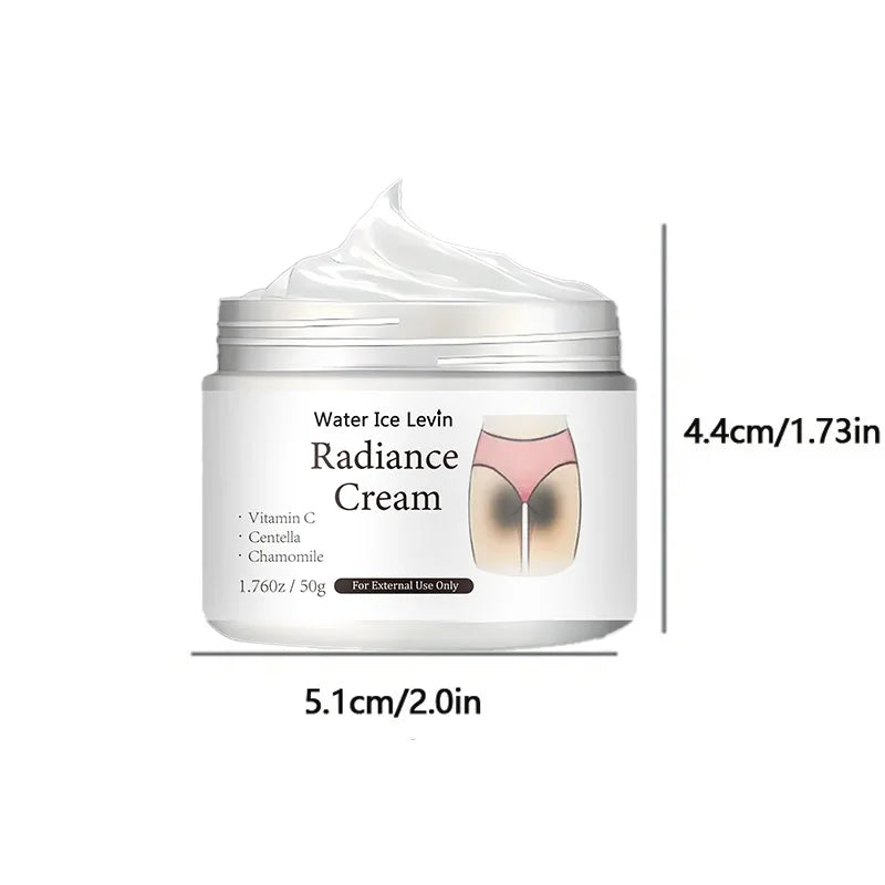 50g Brightening Cream - Contains Vitamin C, for private areas, underarms, joints, improves the appearance of melanin, brightens the skin on the inner thighs and buttocks