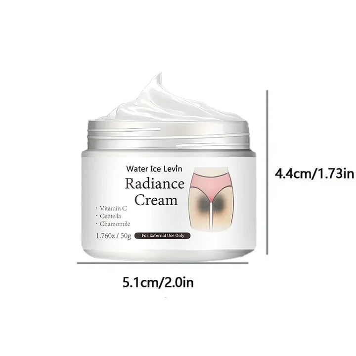 50g Brightening Cream - Contains Vitamin C, for private areas, underarms, joints, improves the appearance of melanin, brightens the skin on the inner thighs and buttocks