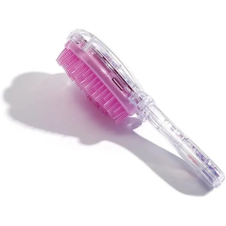 Mermaid Detangler Hair Brush Detangling Hair Comb Shell Glitter Comb Hairbrush Massage Scalp Detangler for Dry Wet Hair Kid Girl